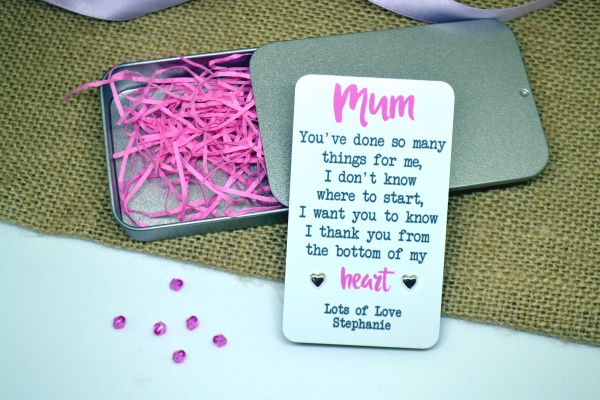 Mum You've Done So Many Things For Me Personalised Earring Gift Set